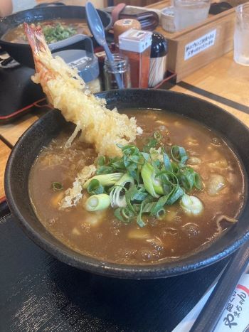 エビ天カレーうどん