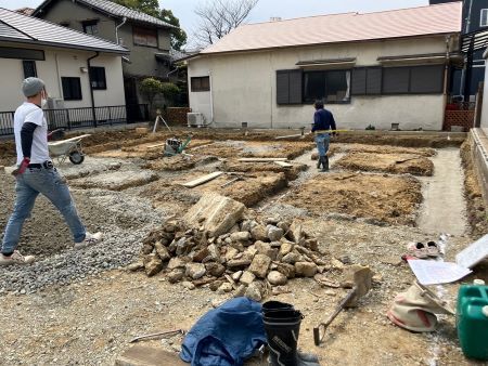 岸和田市F様邸 基礎