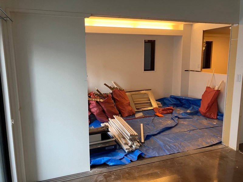 エグゼ真田山 天王寺区Y様邸 リフォーム中 LDK